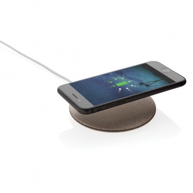 Logotrade Werbegeschenke das Foto: 5W Weizenstroh Wireless Charger