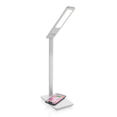 Logotrade Logogeschenke das Foto: 5W Wireless Charging Schreibtischlampe