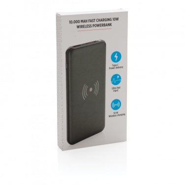 Logotrade werbemittel das Foto: 10.000 mAh FastCharging 10W Wireless Powerbank mit PD