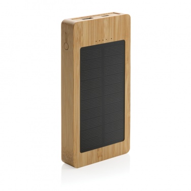 Logotrade werbemittel das Foto: Sunwick 10.000mah Bambus Solar Powerbank