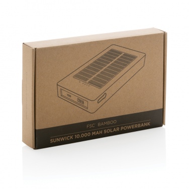 : Sunwick 10.000mah Bambus Solar Powerbank