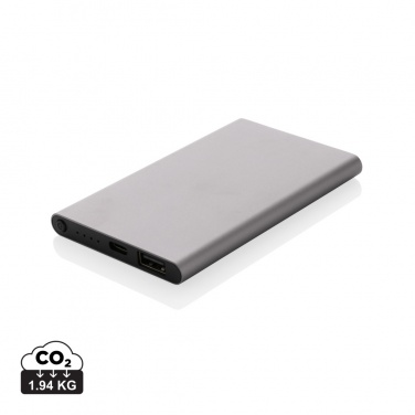 Logotrade werbemittel das Foto: 4.000mAh Type-C Powerbank aus RCS recyeltem ABS & Aluminium