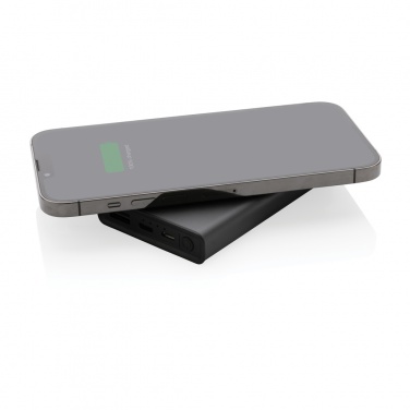 Logotrade Werbeartikel das Foto: Terra 5000mAh Powerbank  aus RCS Aluminium, 5W Wireless