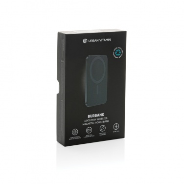 Logotrade Firmengeschenke das Foto: Urban Vitamin Burbank 3000mAh Powerbank aus RCS Plastik/Alu