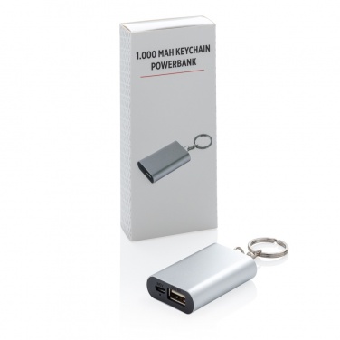 Logotrade Firmengeschenke das Foto: 1.000 mAh Schlüsselanhänger Powerbank