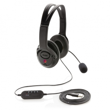 Logotrade Geschäftsgeschenke das Foto: Over-Ear Headset mit Kabel