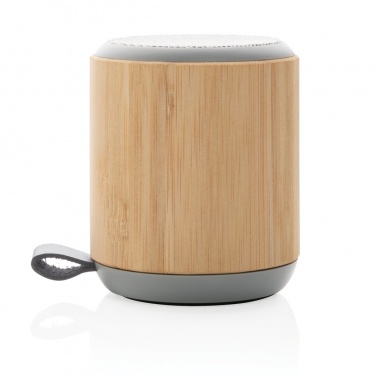 Logotrade Werbeartikel das Foto: Bambus und Stoff 3W Wireless Speaker