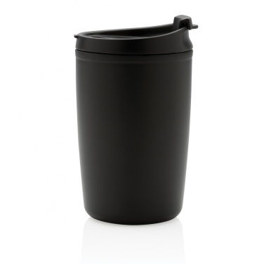 : GRS recycelter PP-Becher mit Flip-Deckel