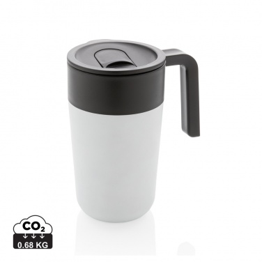 Logotrade Geschäftsgeschenke das Foto: GRS recycelte PP und Stainless Steel Tasse mit Griff