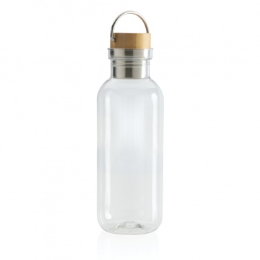 : RCS rPET Flasche with Bambusdeckel und Griff