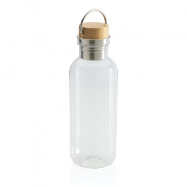 : RCS rPET Flasche with Bambusdeckel und Griff