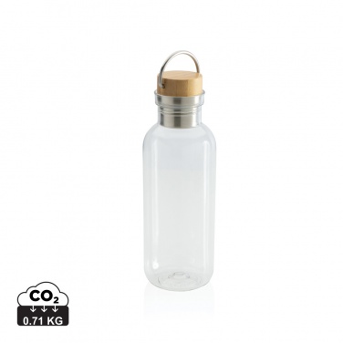 : RCS rPET Flasche with Bambusdeckel und Griff