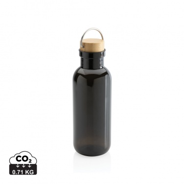 : RCS rPET Flasche with Bambusdeckel und Griff