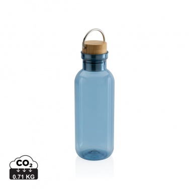 : RCS rPET Flasche with Bambusdeckel und Griff