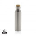 Gaia Vakuumflasche aus RCS recyceltem Stainless-Steel, Silber