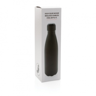 Logotrade Logogeschenke das Foto: Solid Color Vakuum Stainless-Steel Flasche 1L