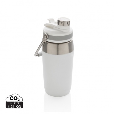 Logotrade Logogeschenke das Foto: 500ml Vakuum StainlessSteel Flasche mit Dual-Deckel-Funktion