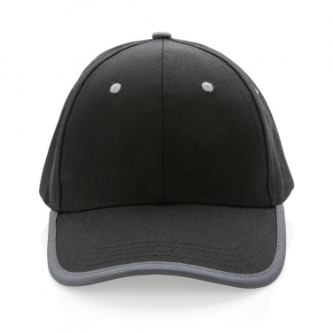 Logotrade Werbeartikel das Foto: Impact AWARE™ 280gr Brushed rCotton 6 Panel Kontrast-Cap