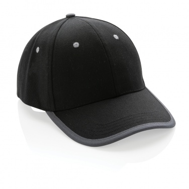 Logotrade Logogeschenke das Foto: Impact AWARE™ 280gr Brushed rCotton 6 Panel Kontrast-Cap