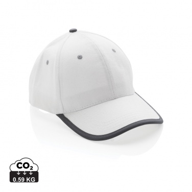 Logotrade Logogeschenke das Foto: Impact AWARE™ 280gr Brushed rCotton 6 Panel Kontrast-Cap