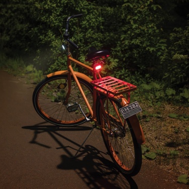 Logotrade Firmengeschenke das Foto: Lumino USB Fahrradlicht-Set aus RCS recyceltem Kunststoff