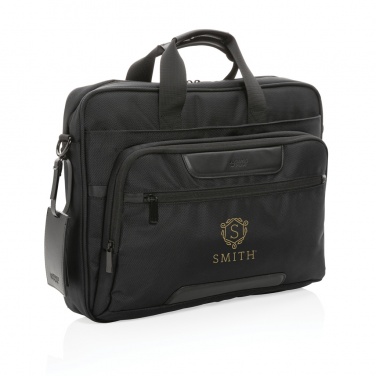 Logotrade Werbegeschenke das Foto: Swiss Peak AWARE™ RPET Voyager 15.6" Laptop-Tasche