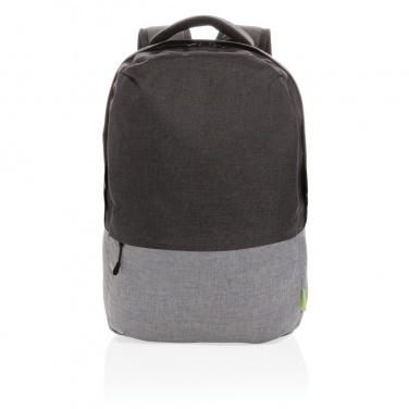 Logotrade Firmengeschenke das Foto: Duo Color RPET 15.6" RFID Laptop-Rucksack, PVC-frei