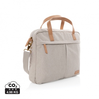 Logotrade Geschäftsgeschenke das Foto: Impact AWARE™ 16 oz. rCanvas Laptop-Tasche