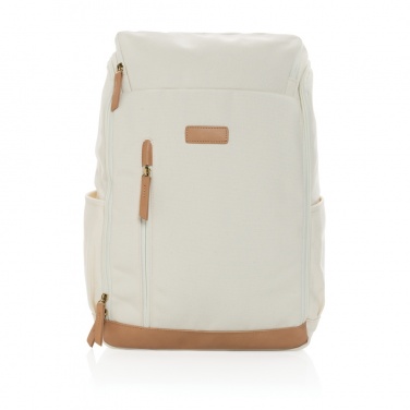 Logotrade Werbegeschenke das Foto: Impact AWARE™ 16 oz. r recyceltem canvas 15" Laptop-Rucksack