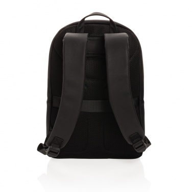 Logotrade Logogeschenke das Foto: Swiss Peak Deluxe PU Laptop-Rucksack, PVC-frei