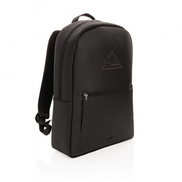 Logotrade Logogeschenke das Foto: Swiss Peak Deluxe PU Laptop-Rucksack, PVC-frei