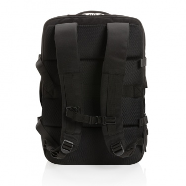 Logotrade Werbeartikel das Foto: Swiss Peak AWARE™ RPET 15.6" erweiterbarer Wochenendrucksack