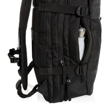 Logotrade Firmengeschenke das Foto: Swiss Peak AWARE™ RPET 15.6" erweiterbarer Wochenendrucksack