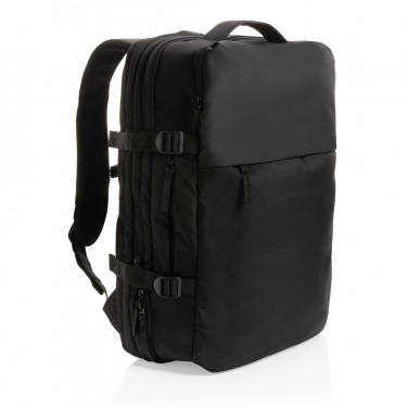 Logotrade Werbeartikel das Foto: Swiss Peak AWARE™ RPET 15.6" erweiterbarer Wochenendrucksack