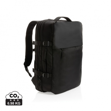 Logotrade Geschäftsgeschenke das Foto: Swiss Peak AWARE™ RPET 15.6" erweiterbarer Wochenendrucksack