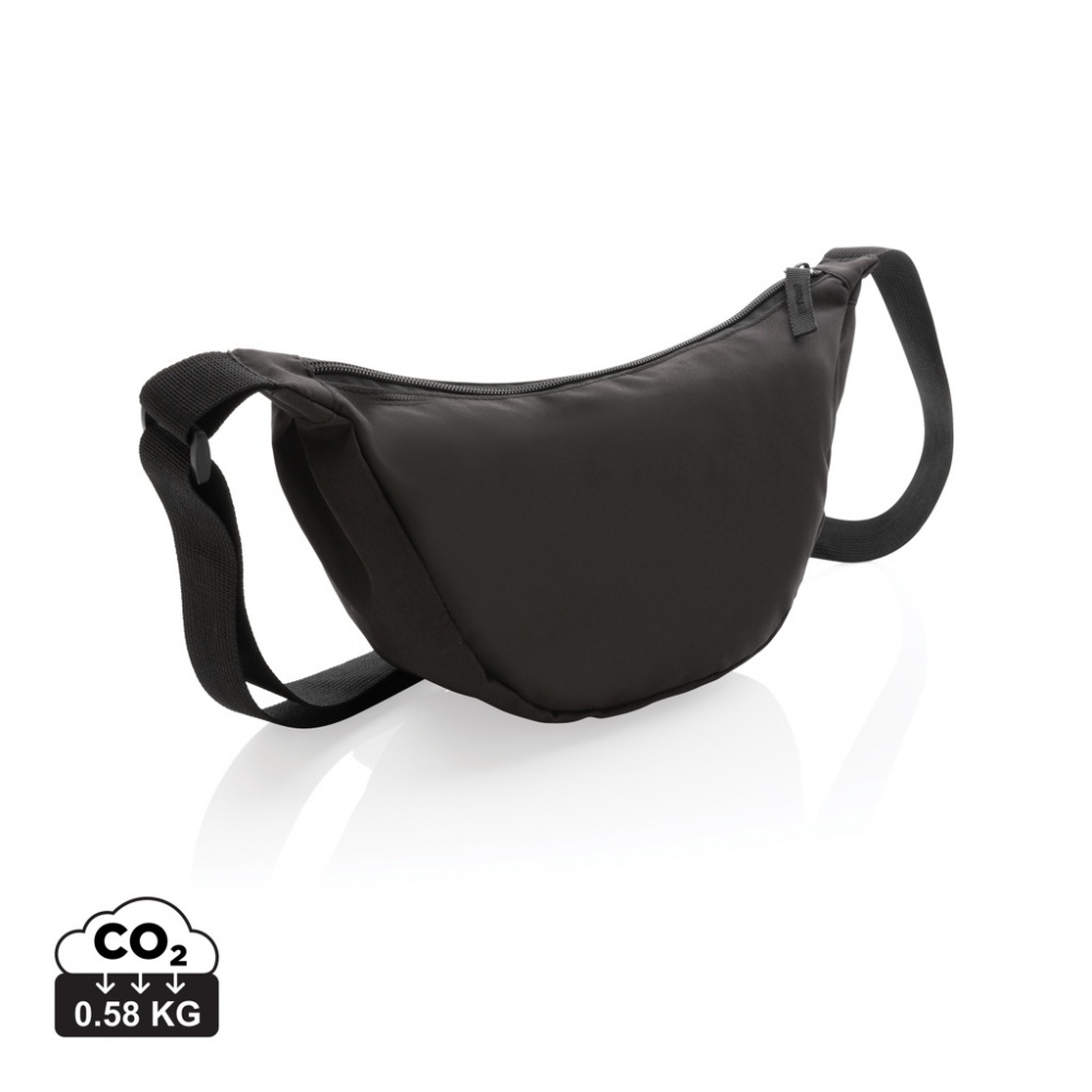 Logotrade Geschäftsgeschenke das Foto: Crescent AWARE™ RPET Half-Moon Sling Tasche