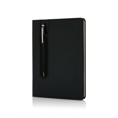 Logotrade werbemittel das Foto: Basic Hardcover PU A5 Notizbuch mit Stylus-Stift