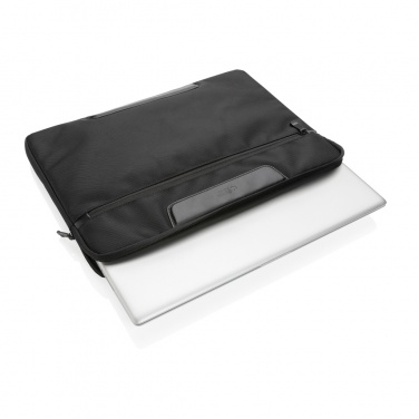 Logotrade Werbeartikel das Foto: Swiss Peak AWARE™ RPET Voyager 15.6" Laptop-Sleeve