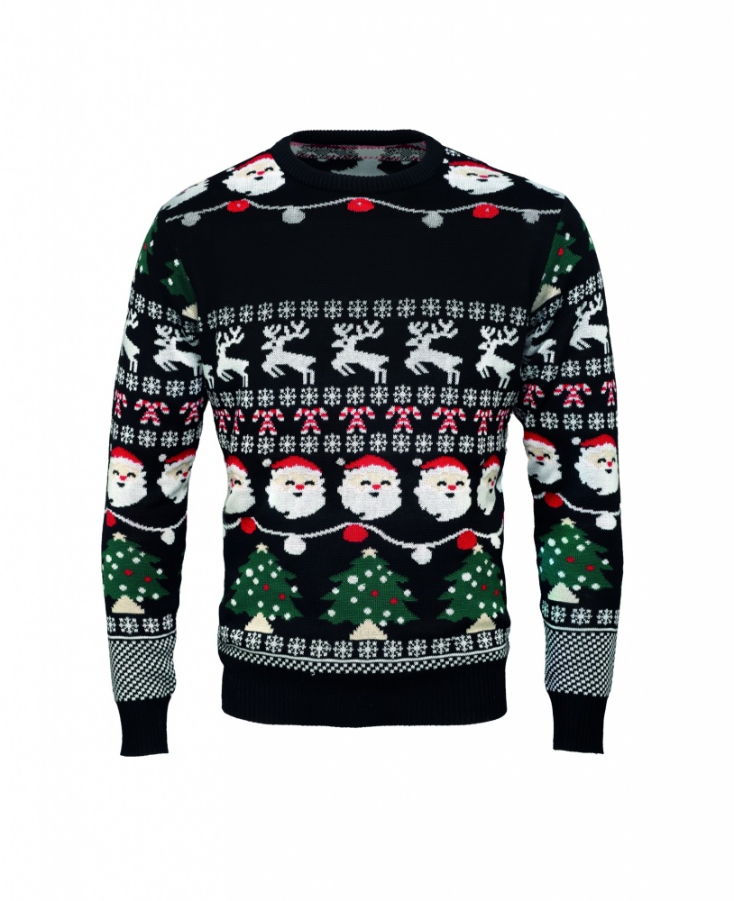 Logotrade Firmengeschenke das Foto: Weihnachts-LED-Pullover S/M