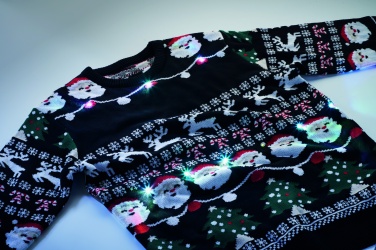 Logotrade Firmengeschenke das Foto: Weihnachts-LED-Pullover S/M