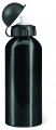 Trinkflasche Alu 600ml, Schwarz