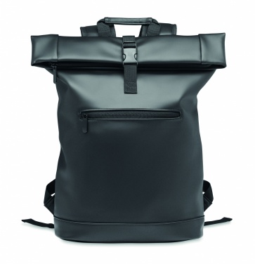 Logotrade Werbeartikel das Foto: 15" Rolltop-Rucksack PU