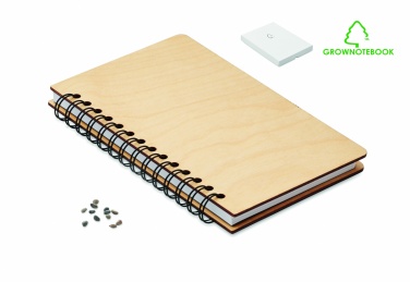 Logotrade Werbeartikel das Foto: DIN A5 Notizbuch GROWBOOK™