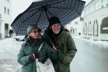 Logotrade Geschäftsgeschenke das Foto: 23" faltbarer Regenschirm