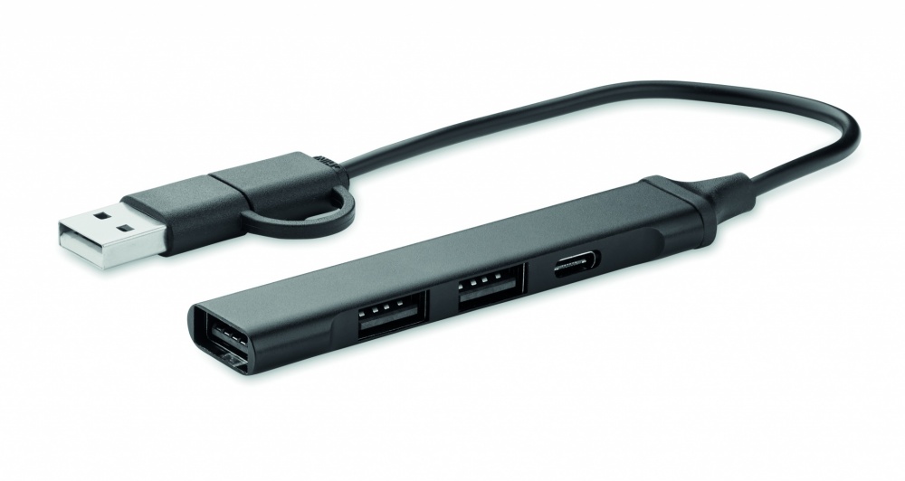 Logotrade Werbeartikel das Foto: 4 Port USB Hub