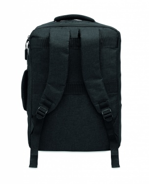 Logotrade Logogeschenke das Foto: Ein sicherer 15-Zoll-Laptop-Rucksack aus 300D RPET mit einer 210D RPET-Fütterung und individuell anpassbarem Druck