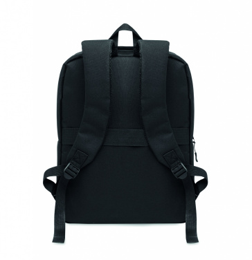 Logotrade werbemittel das Foto: Ein Rucksack aus 600D RPET-Polyester mit 210D-Futter und individuell anpassbarem Druck