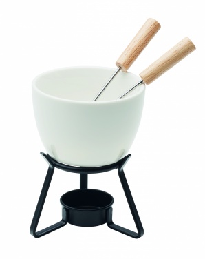 Logotrade Werbeartikel das Foto: Keramik-Fondue-Set 240 ml