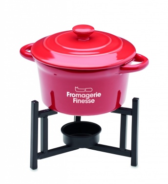 Logotrade Werbeartikel das Foto: Keramik-Fondue-Set 300 ml