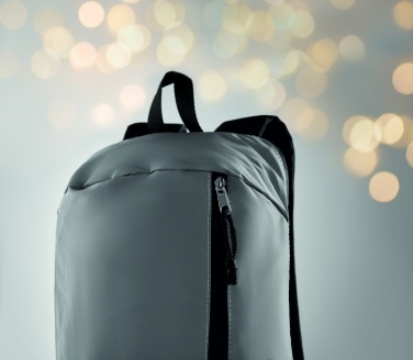 Logotrade Werbegeschenke das Foto: Reflektierender Rucksack 600D